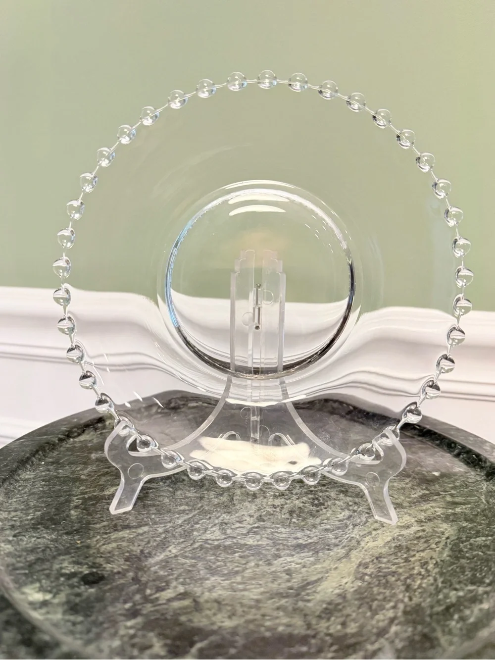Imperial Glass Set of 4 -6.5” Candlewick plates